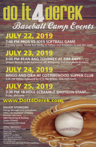 Baseball Camp Events 2019